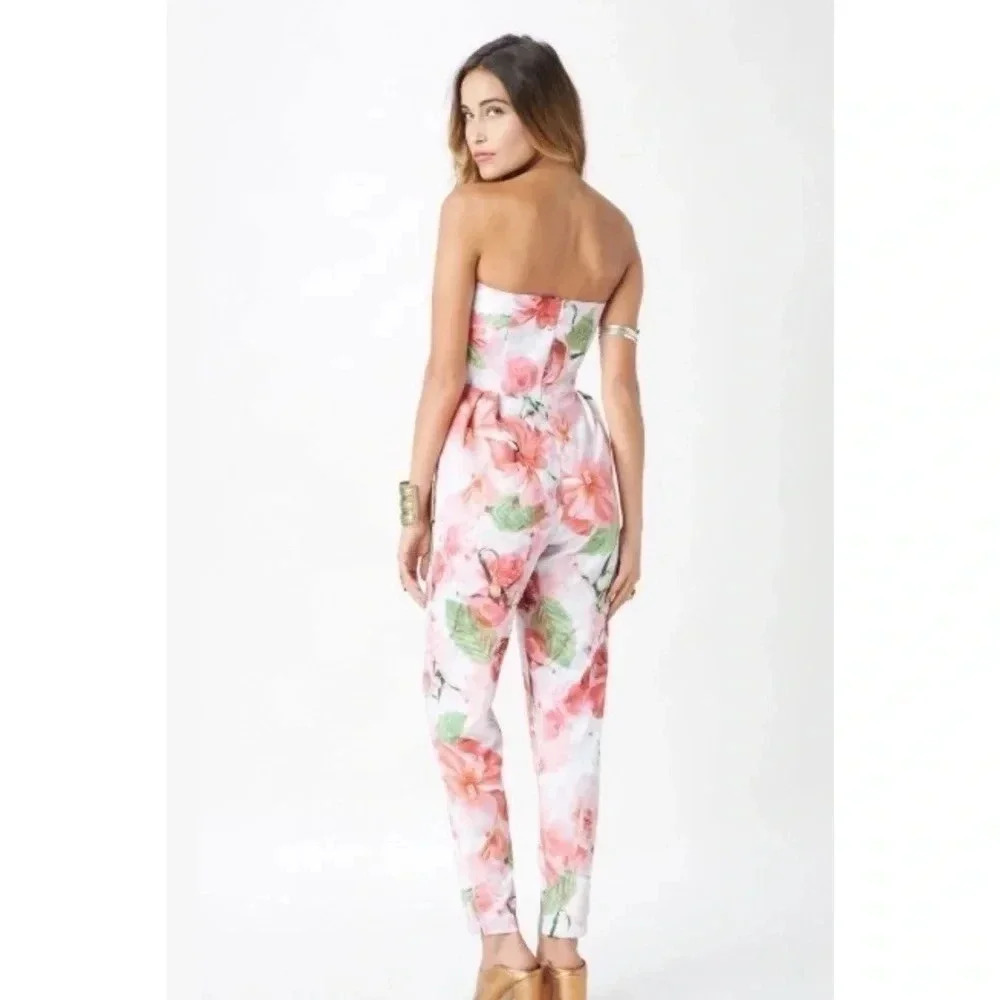 Shakuhachi REVOLVE Strapless Midsummer Nights Floral Jumpsuit Size XS - Picture 2 of 11